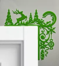 Déco murale d'angle de porte Noël — photo 3