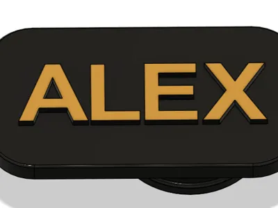 Nameplate for SICOR helmet, fire brigade helmet nameplate etc...