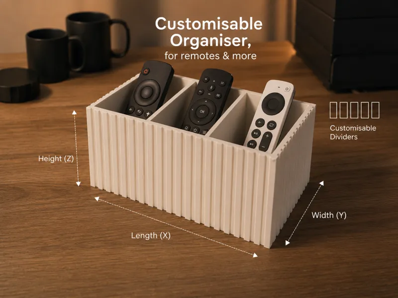 Parametric Remote Control Organiser Industrial