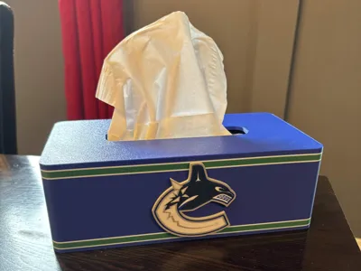 Vancouver Canucks Tissue Box Cover