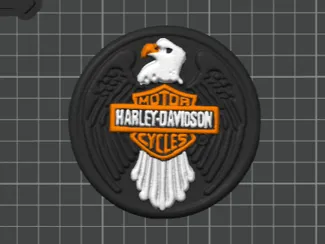 Eagle Motorcycle Club Coin - High Precision Scan