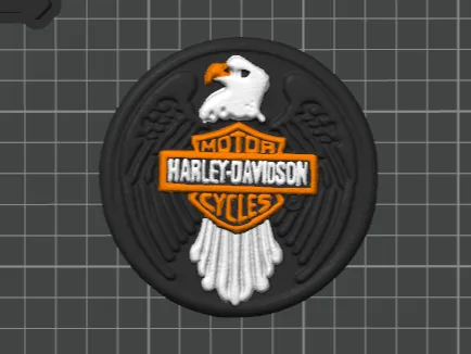 Eagle Motorcycle Club Coin - High Precision Scan