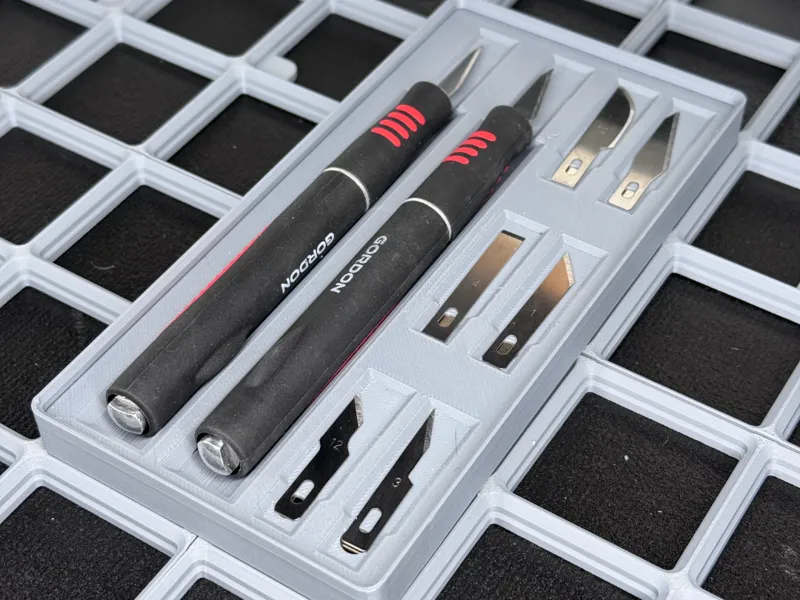 Gridfinity Gordon (HF) Hobby Knife Organizer