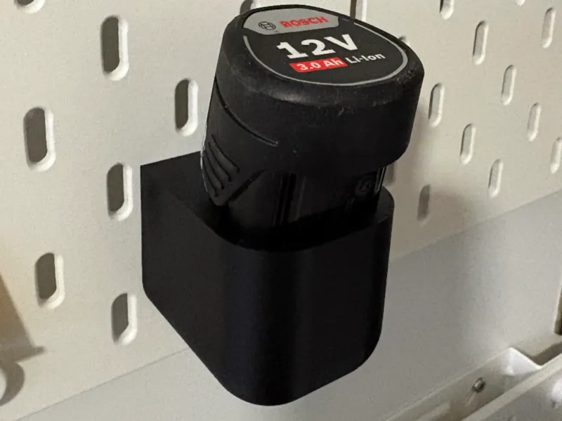 Skadis-Batterymount for Bosch 10,8V/12V Batteries