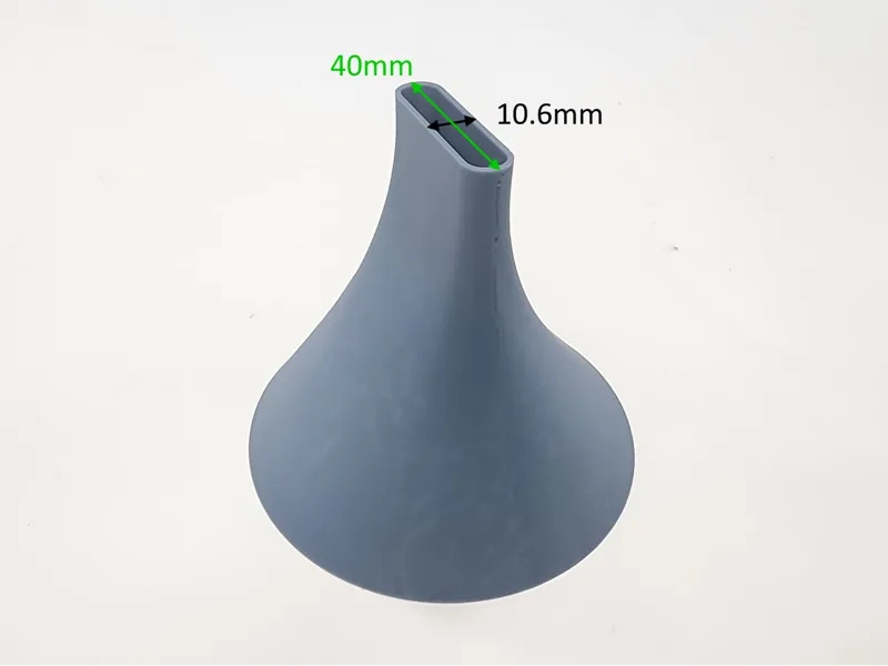 Oblong funnel