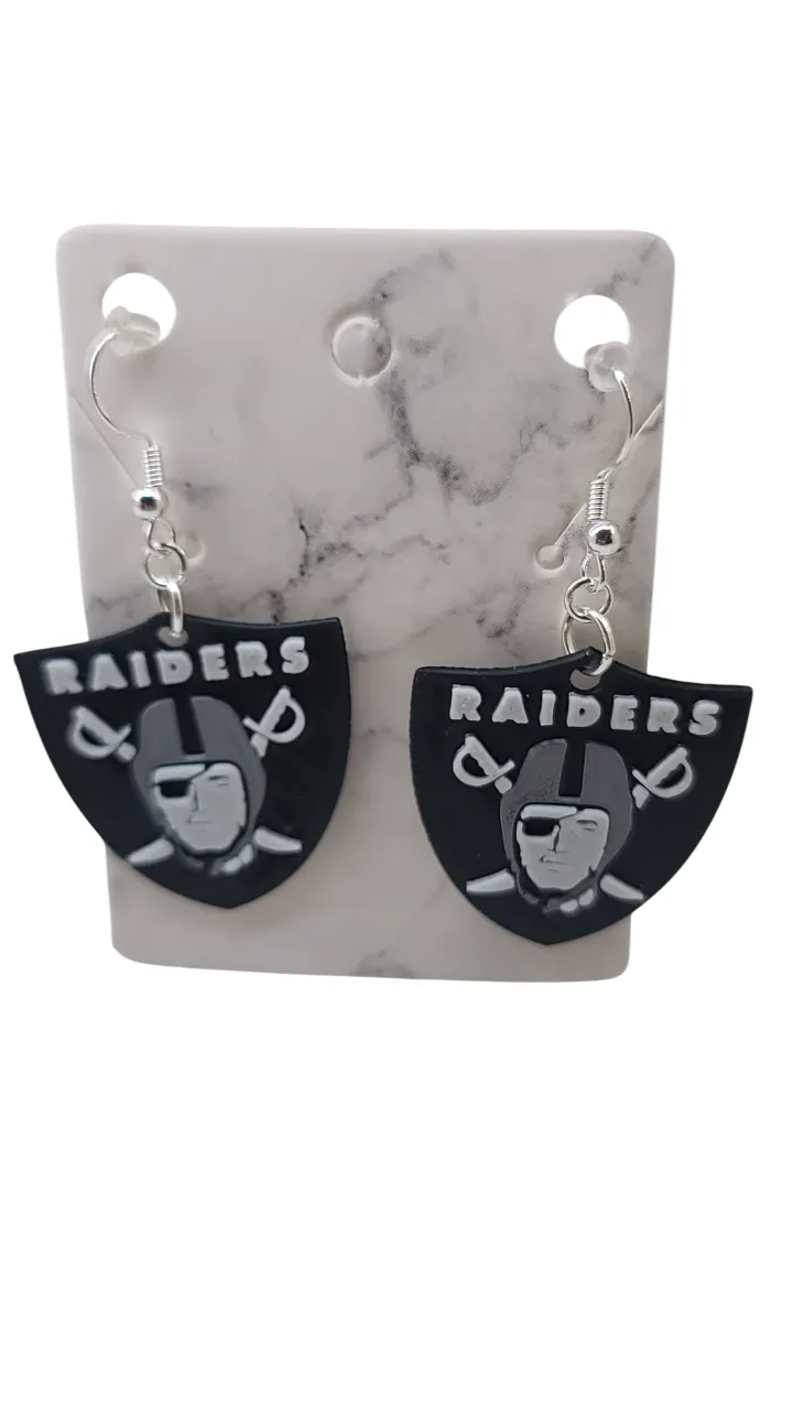 Raiders Earrings view 2