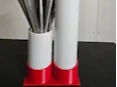 Zip tie stand 2 pipes