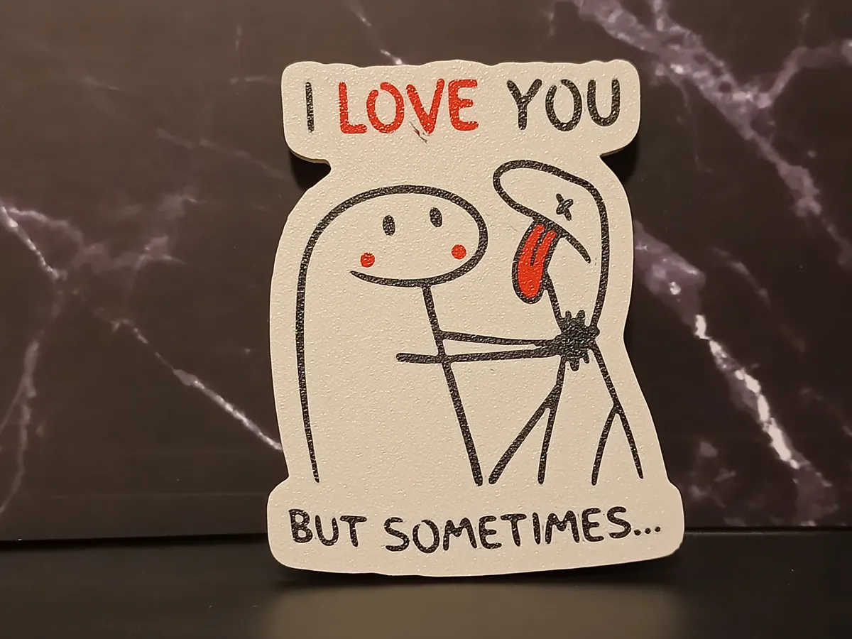 i love you but ..., magnet - Free 3D Print Model - MakerWorld