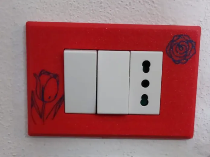 Vimar 3 position Switch plate