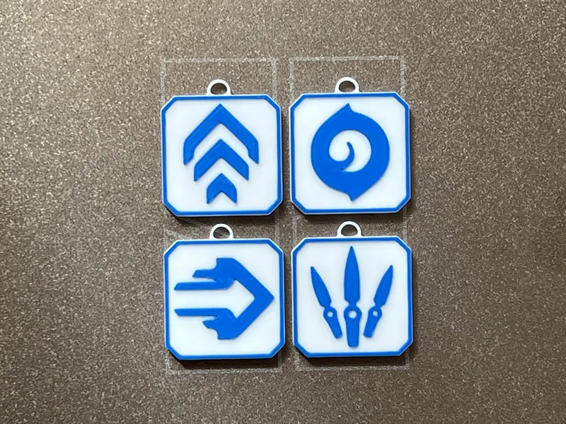 Valorant Jett Abilities Keychains