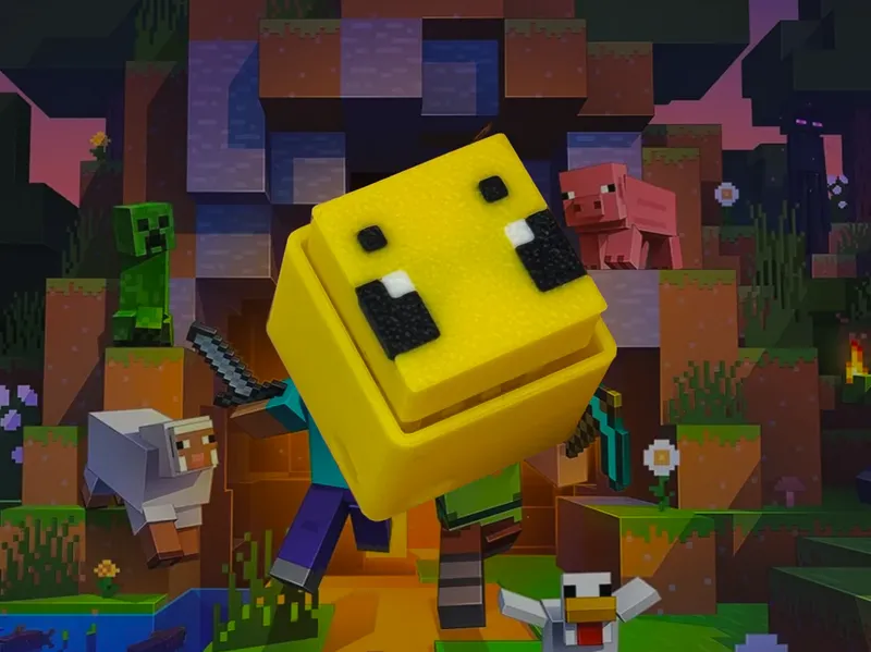 Minecraft Bee Clicker & Keychain