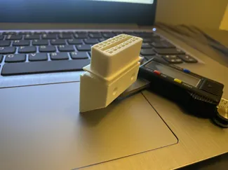 OBD male holder. Car diagnose. Aviloo tester.