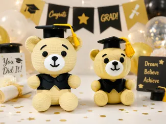 Graduation Bear Keepsake Figurine