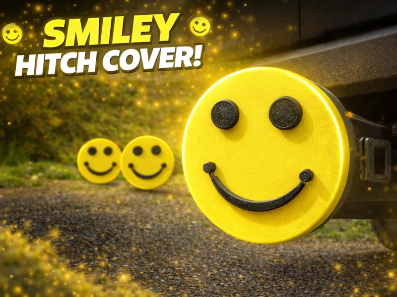 Smiley Face Hitch Cover