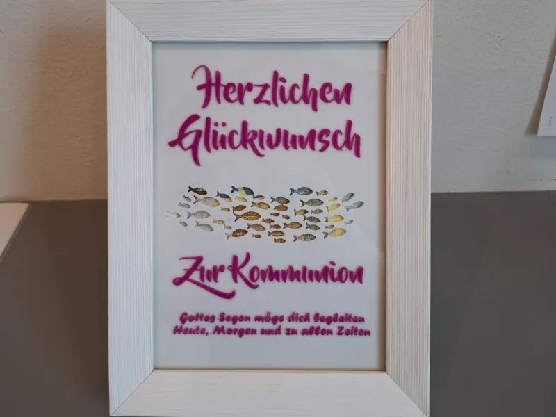 Kommunion Geschenk - Fischschwarm