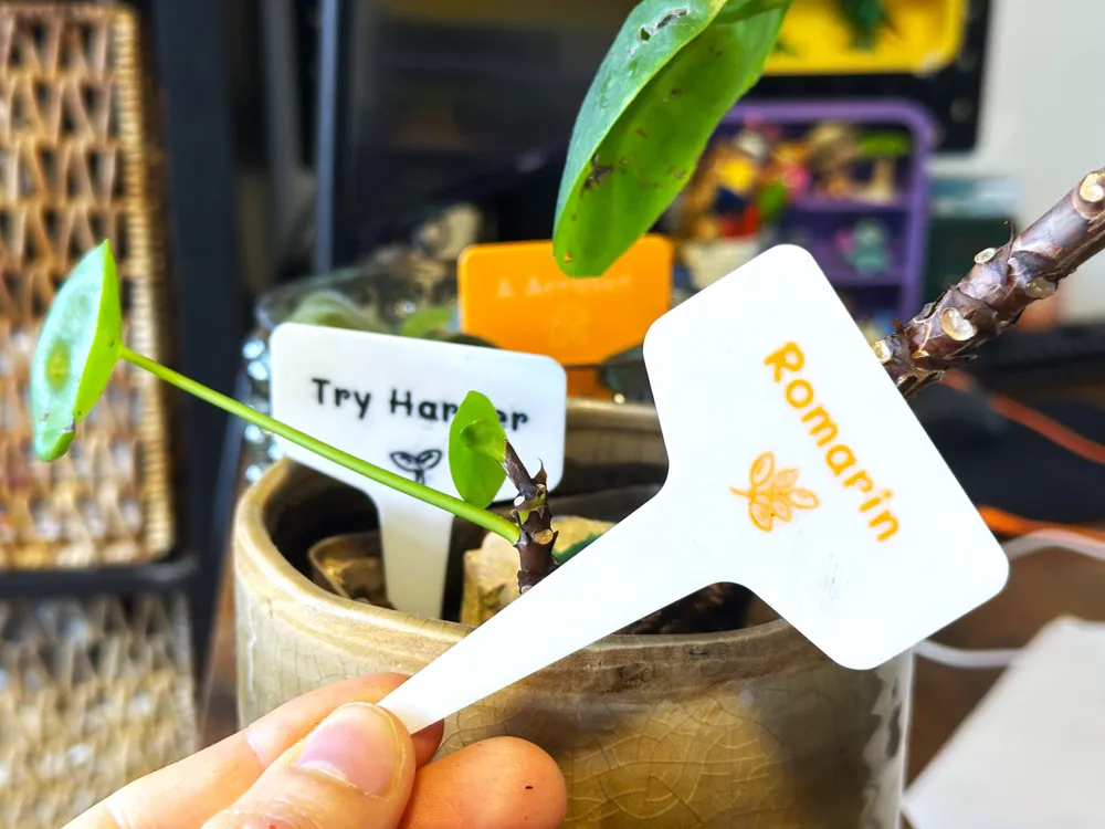 Customizable plant Label - Free 3D Print Model - MakerWorld