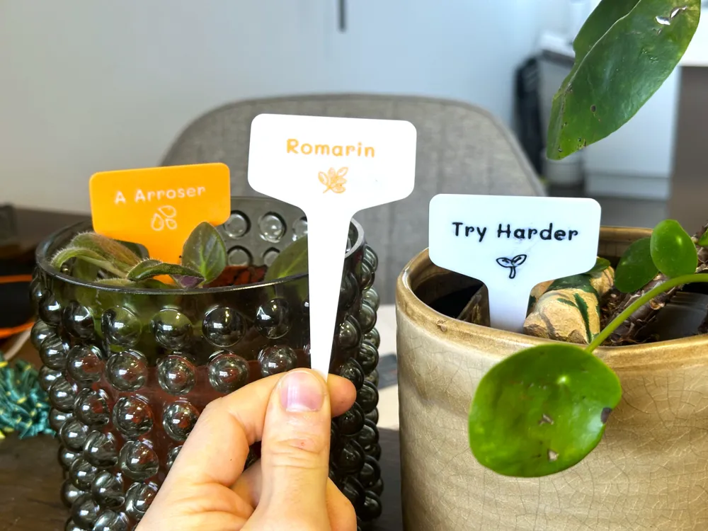 Customizable plant Label - Free 3D Print Model - MakerWorld