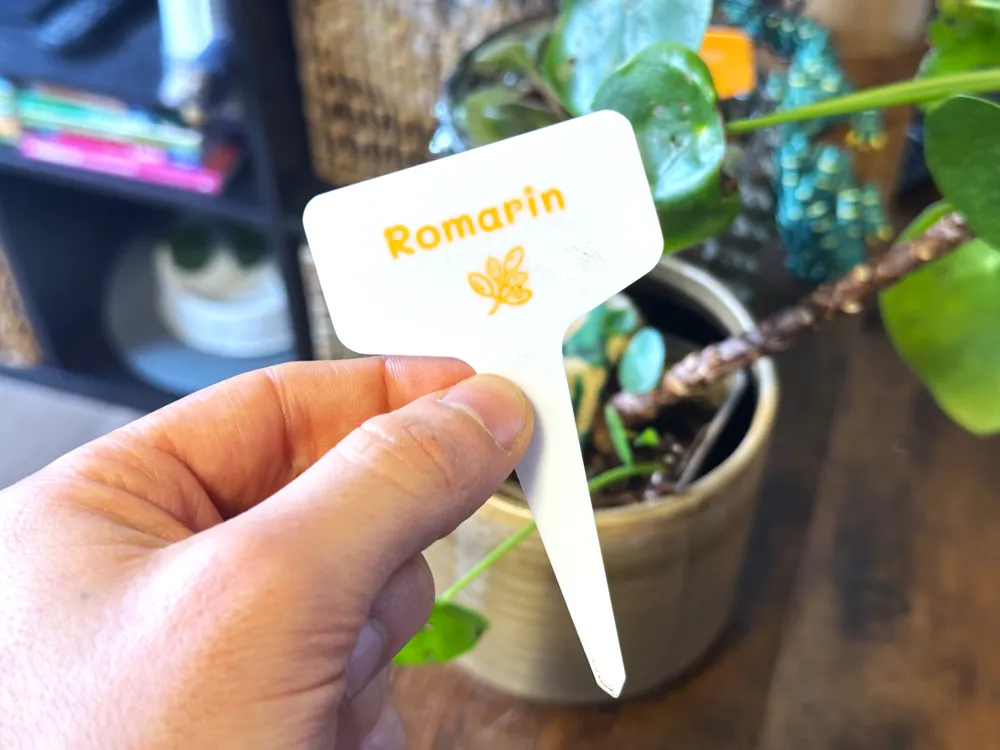 Customizable plant Label - Free 3D Print Model - MakerWorld