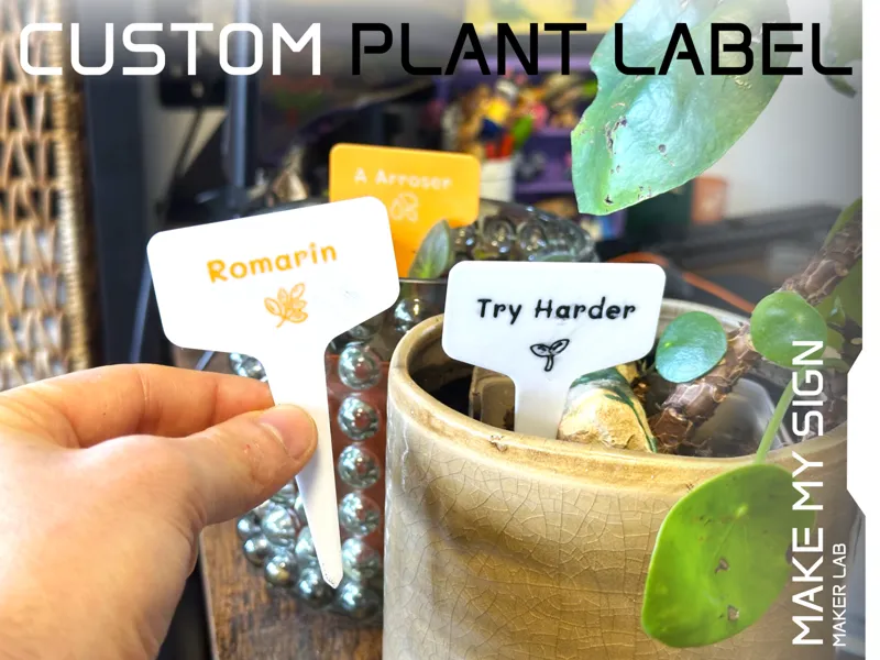 Customizable plant Label