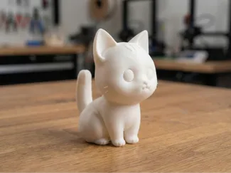 Cute Chibi Cat Figure | DIY Paintable