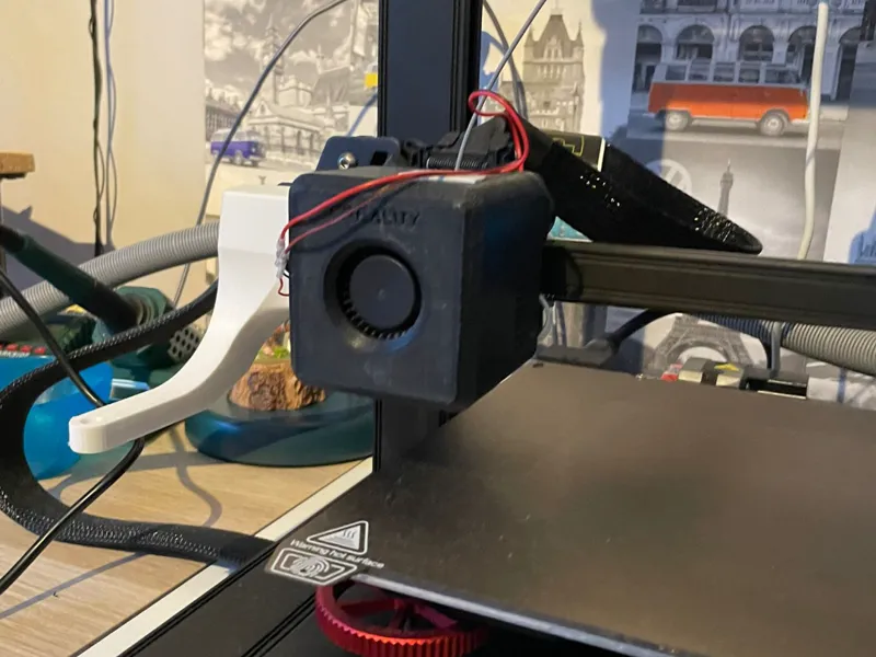ender 3 s1 fan duct with coupling mechanism