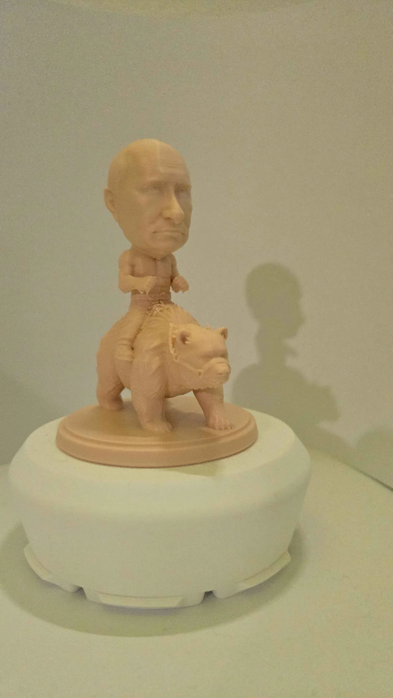 Putin Riding a Bear – Stylized Parody Figure 90 mm view 2