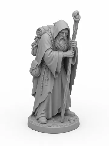 Modelo para impresión 3D: Old wanderer — vista de referencia 2
