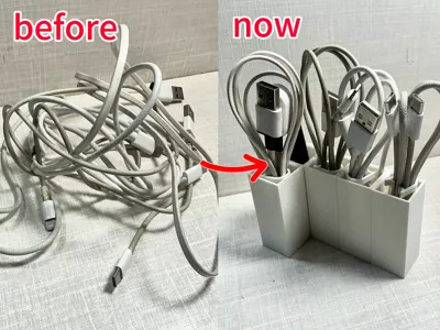 Modular Cable Organizer / Material-saving Fast Printing /