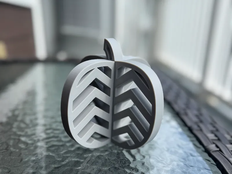 Two Piece Pumpkin Decor