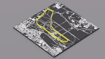 3D Map – Monza F1 Circuit