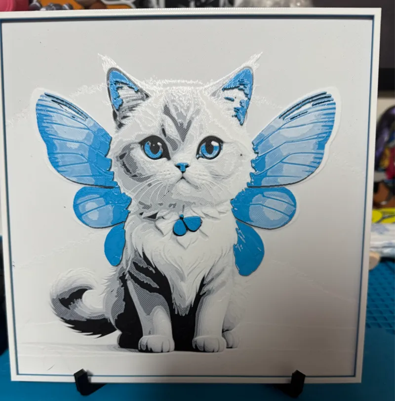 Gato-mariposa cute