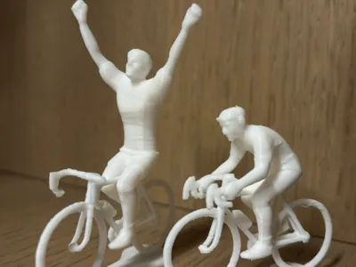 Miniature cyclist winner scale 1/32 - version 2