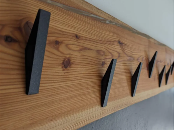 Modern simple hook with invisible mount