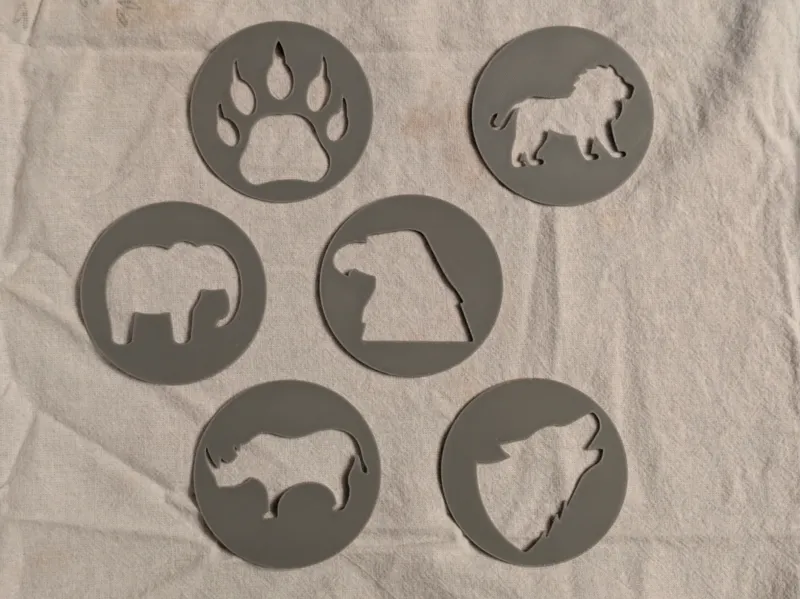 Animal Face Paint Stencils