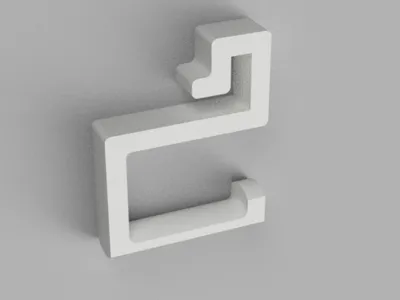 Hook for IKEA Mosslanda ledge/ shelf 