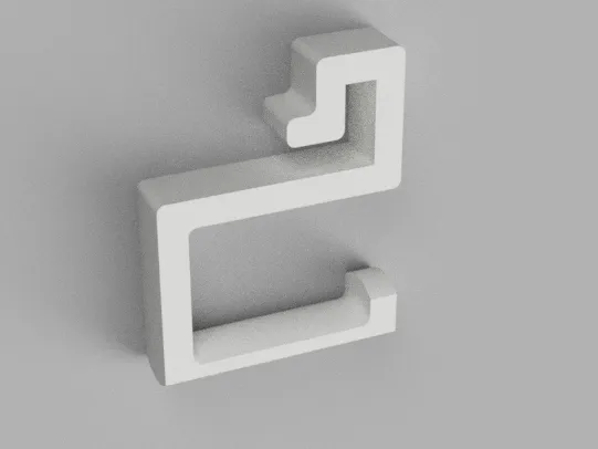 Hook for IKEA Mosslanda ledge/ shelf 
