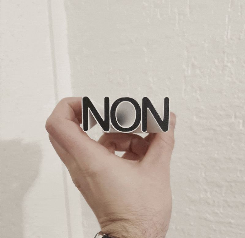 Oui/Non bicolore (AMS)