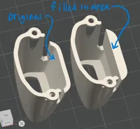 modified nose cone to prevent steering rod slipping