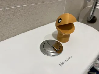 Toilet Flush Button Helper