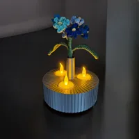 Bougeoir trois flammes avec petit vase — photo 6