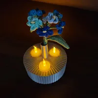 Bougeoir trois flammes avec petit vase — photo 7