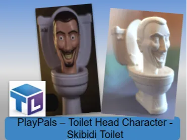 PlayPals – Toilet Head Character - Skibidi Toilet