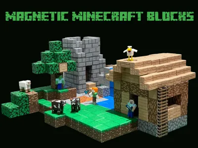 Magnetic Minecraft Blocks