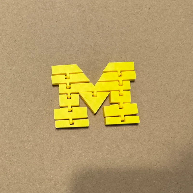 Articulated University of Michigan Block M