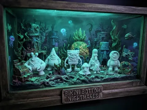 Modelo para impresión 3D: SpongeBob SquarePants: Bikini Bottom Nightmares — referencia de MakerWorld