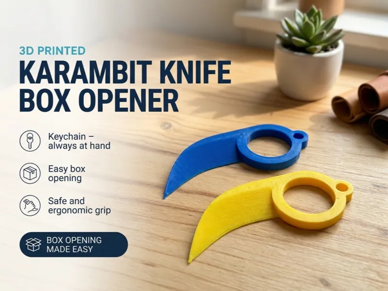 Keychain Karambit Knife Box Opener