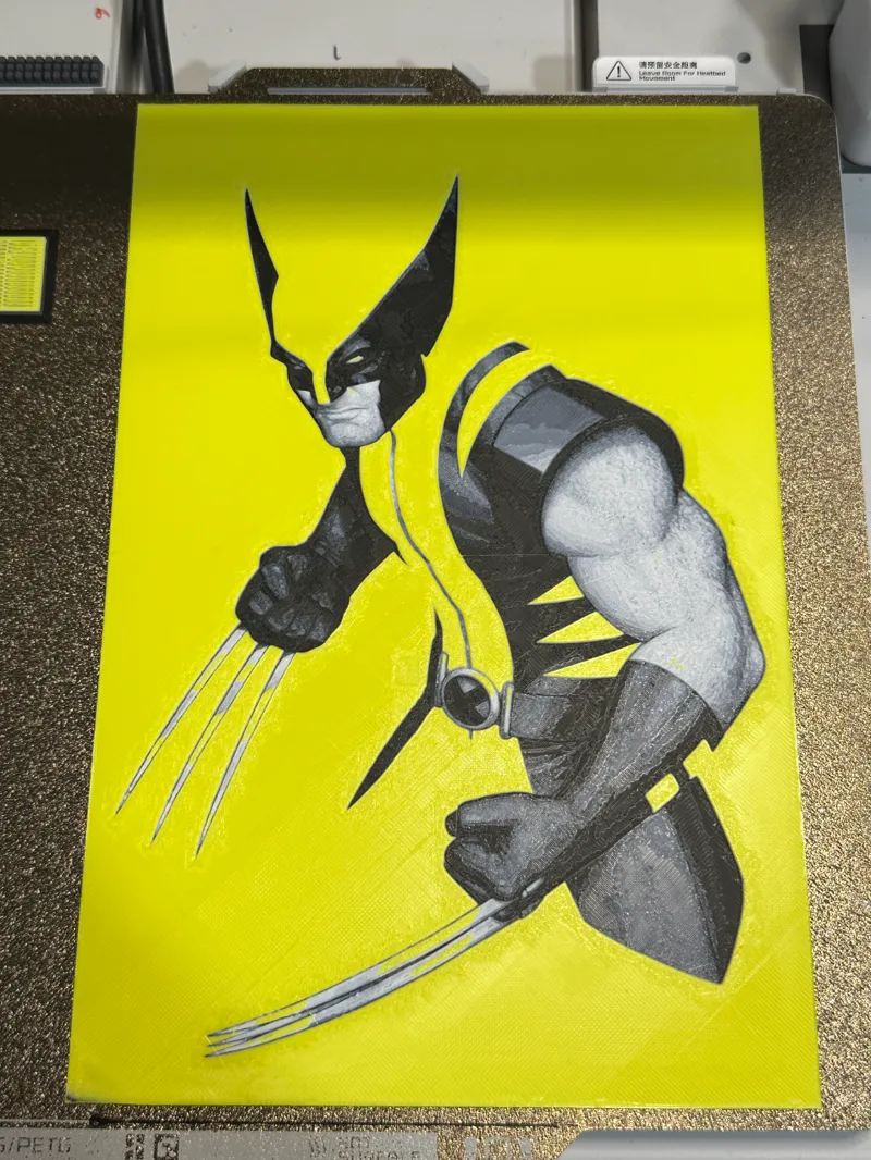 Wolverine Negative Variant Cover Hueforge