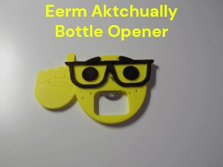 Eerm Aktchually (Nerd Emoji) Bottle and Can Opener