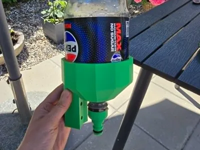 Upside-down bottle holder.
