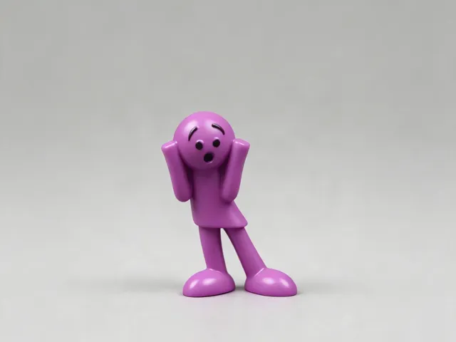 吃惊火柴人-表情小人偶模玩摆件儿童认知情绪认知小人